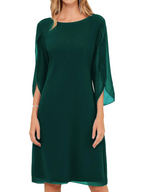 Women’s Split-Sleeve Shift Dress