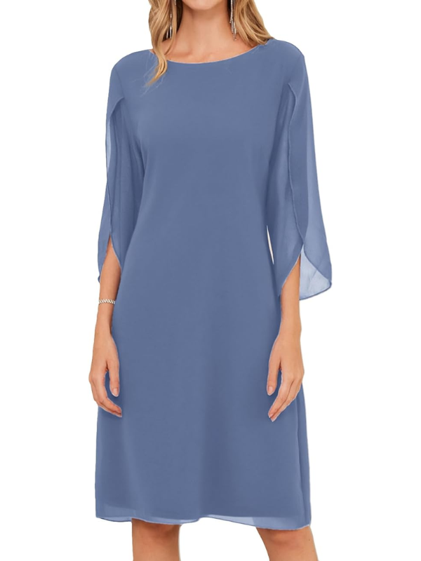 Women’s Split-Sleeve Shift Dress