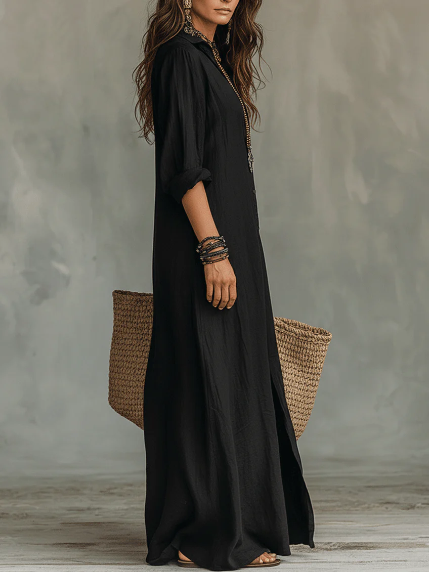 Women's Maxi Shirt Dress