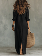 Women's Maxi Shirt Dress