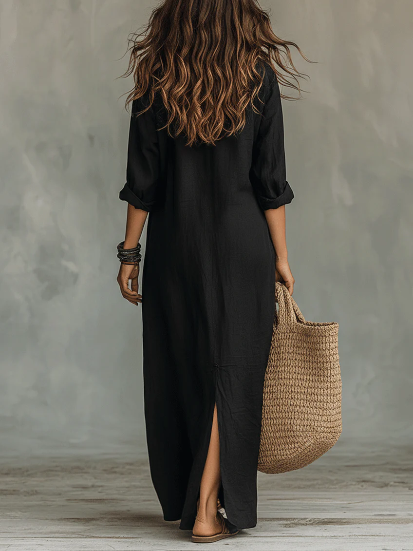 Women's Maxi Shirt Dress