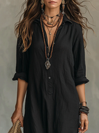 Women's Maxi Shirt Dress