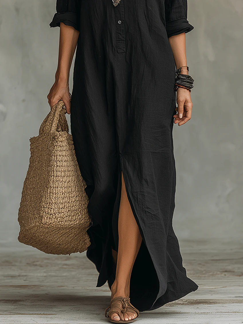 Women's Maxi Shirt Dress