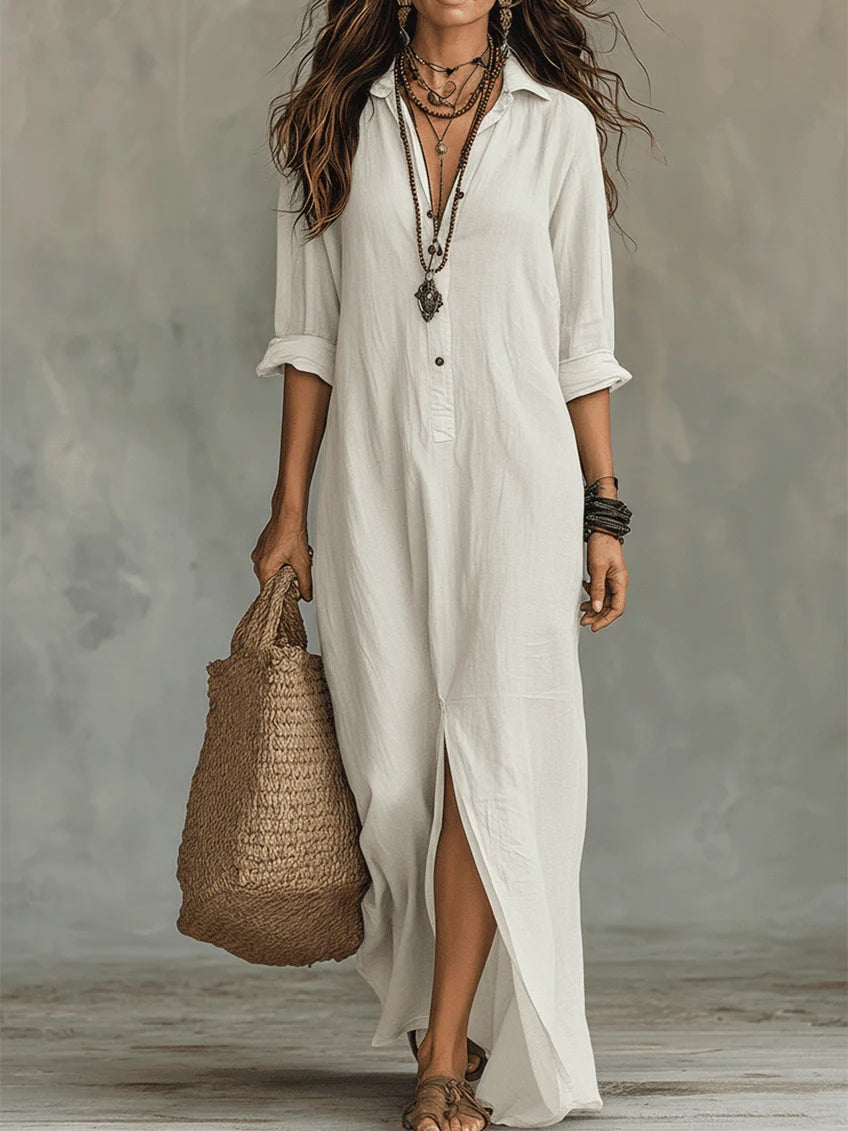 Women's Maxi Shirt Dress