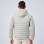 Men's Hooded Quilted Zip-Up Jacket