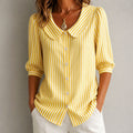 Women’s Striped Button-Up Blouse