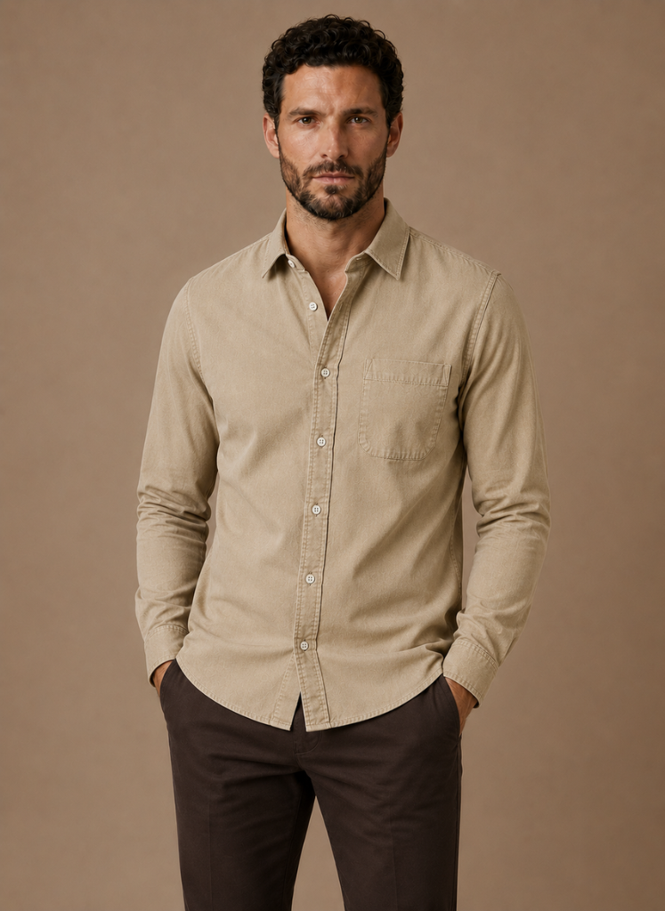 Men's Long Sleeve Button-Up Shirt