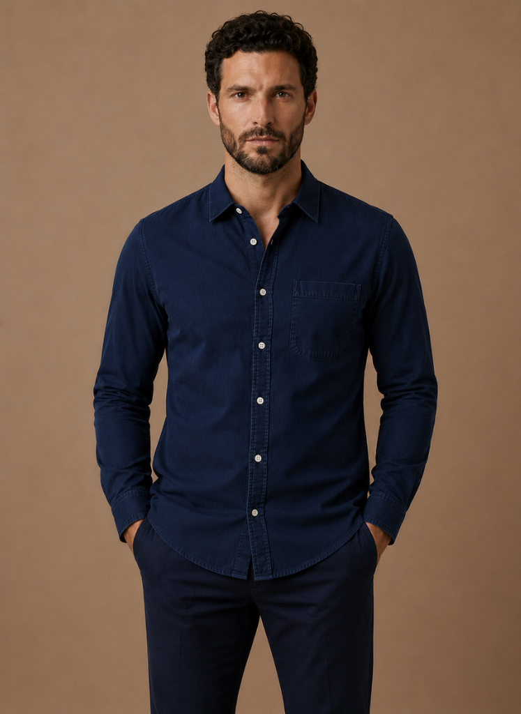 Men's Long Sleeve Button-Up Shirt