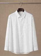 Men's Long Sleeve Button-Up Dress Shirt