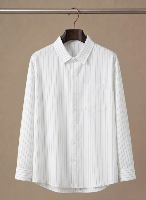 Men's Long Sleeve Button-Up Dress Shirt