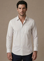 Men's Long Sleeve Button-Up Dress Shirt