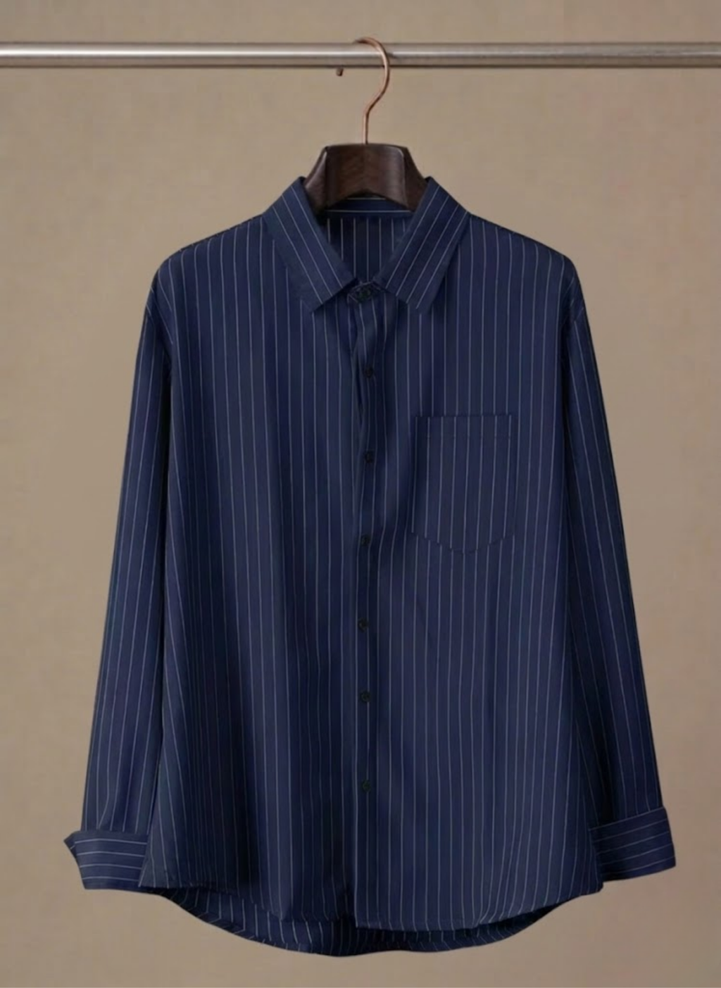 Men's Long Sleeve Button-Up Dress Shirt