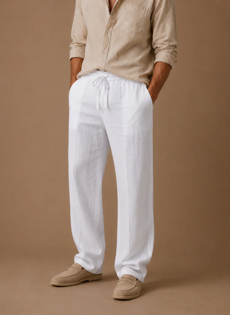 Men's Drawstring Straight Leg Pants