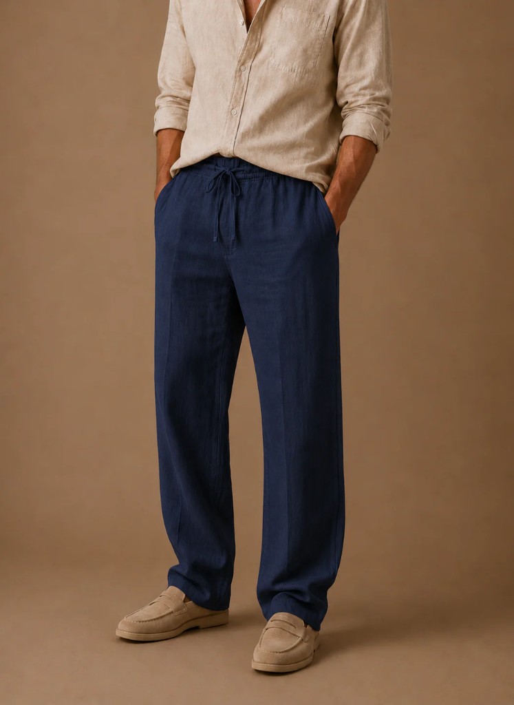 Men's Drawstring Straight Leg Pants