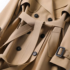 Women's Belted Double-Breasted Trench Coat