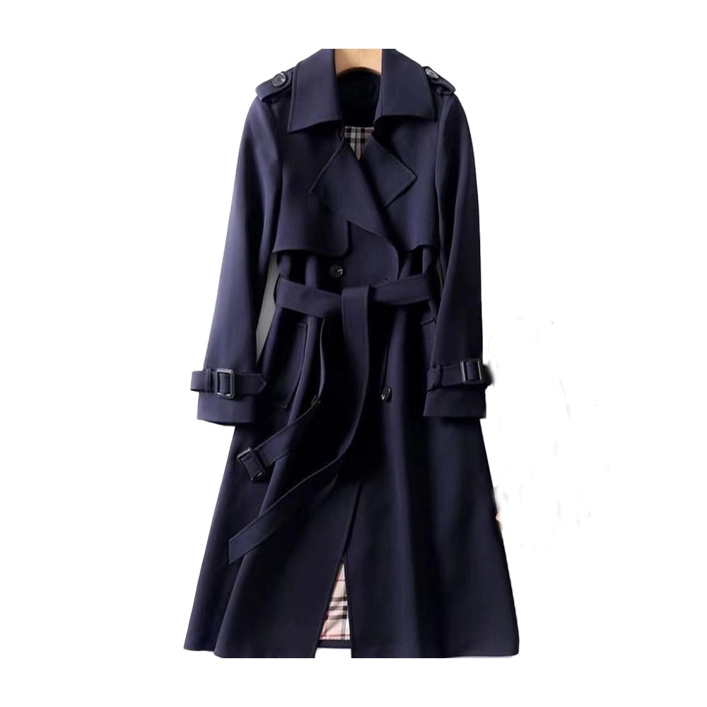 Women's Belted Double-Breasted Trench Coat
