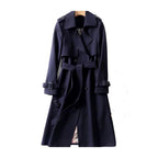 Women's Belted Double-Breasted Trench Coat