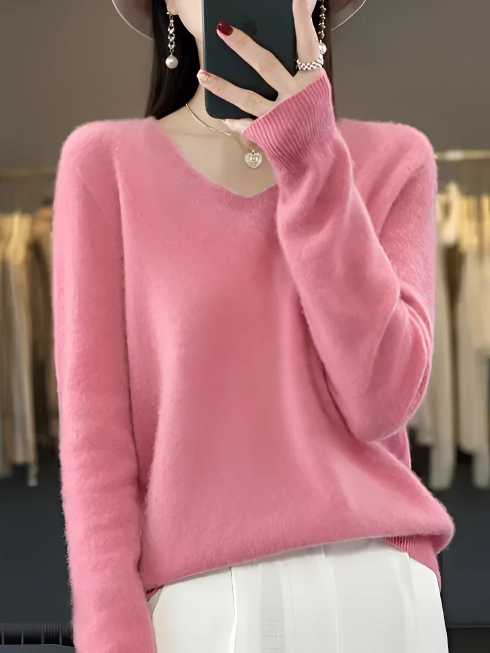 Women's Crew Neck Knit Sweater