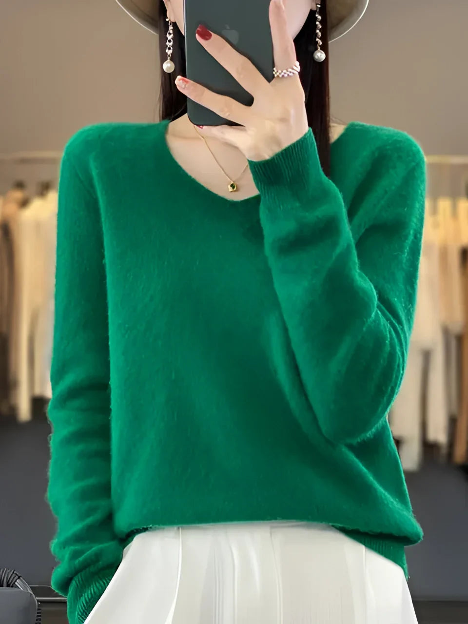 Women's Crew Neck Knit Sweater