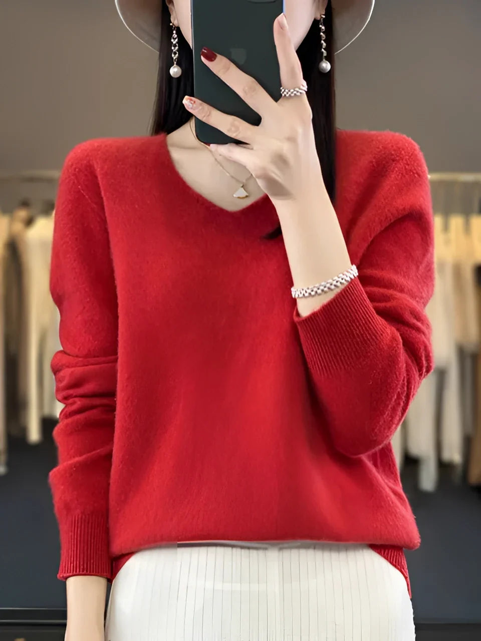 Women's Crew Neck Knit Sweater