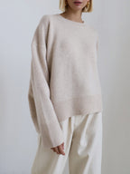 Women’s Relaxed Crew-Neck Oversized Sweater
