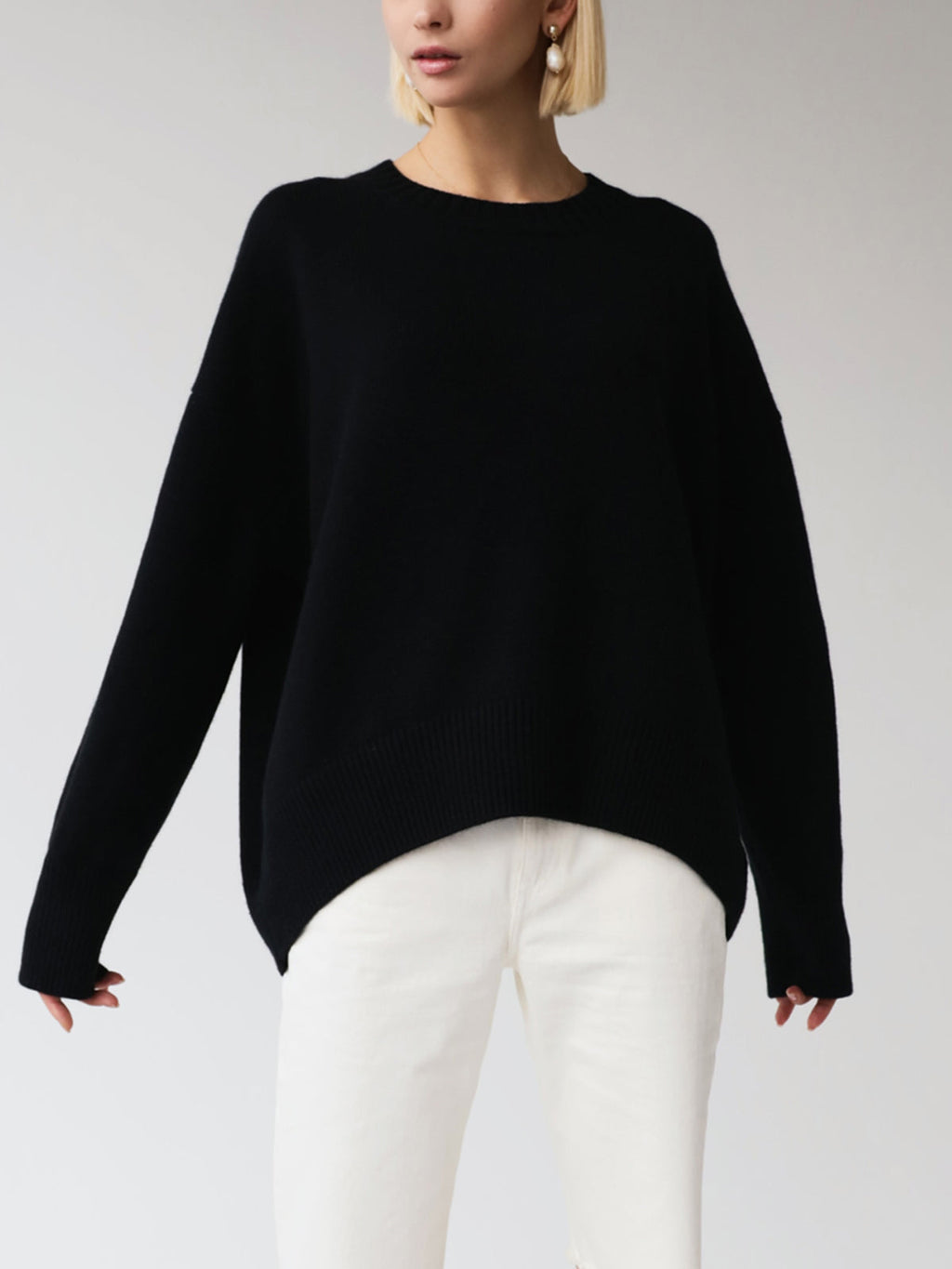 Women’s Relaxed Crew-Neck Oversized Sweater