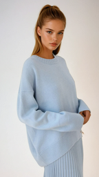 Women’s Relaxed Crew-Neck Oversized Sweater