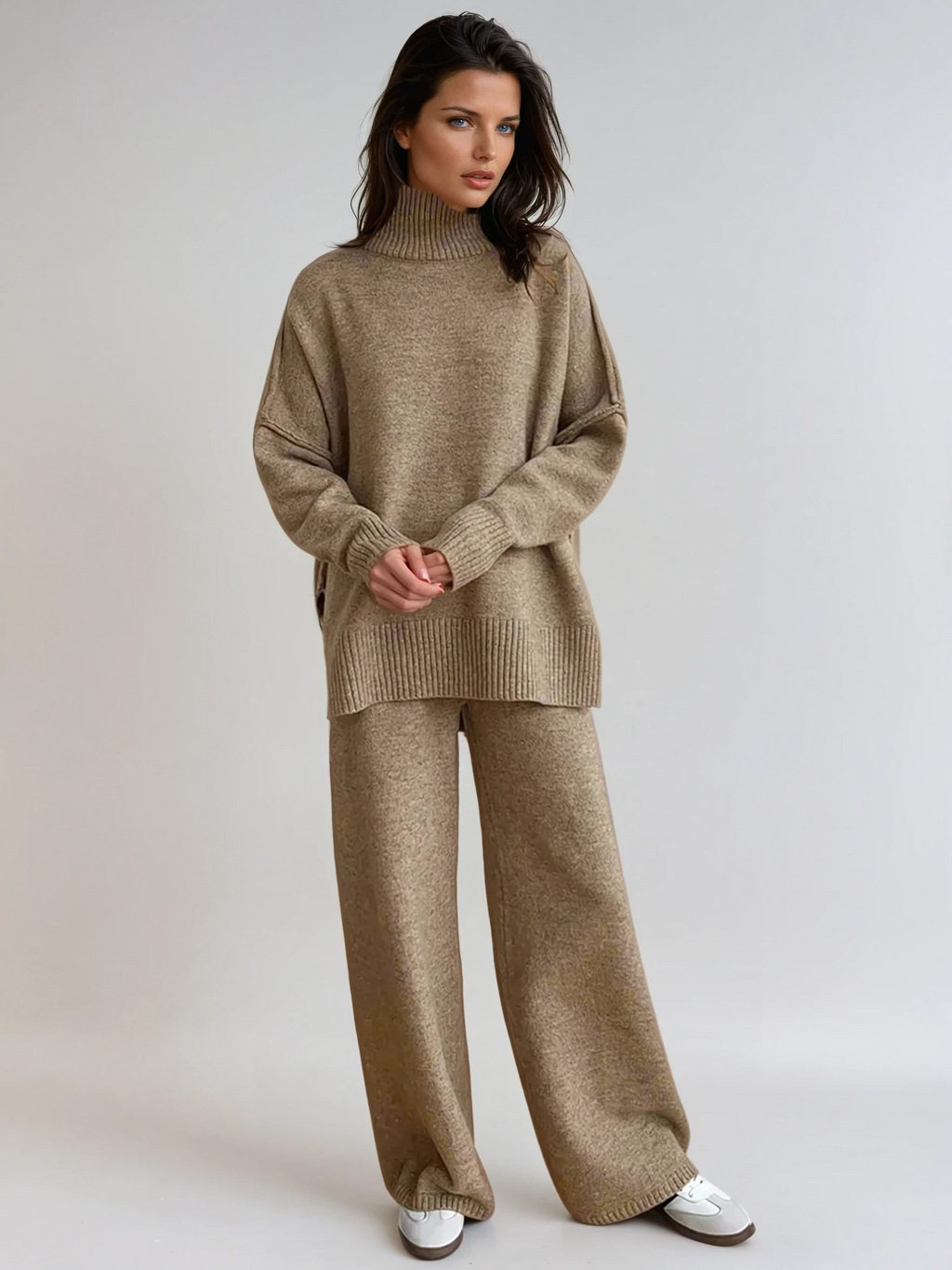 Women’s Turtleneck Sweater and Pants Set