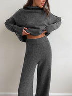 Women’s Turtleneck Sweater and Pants Set