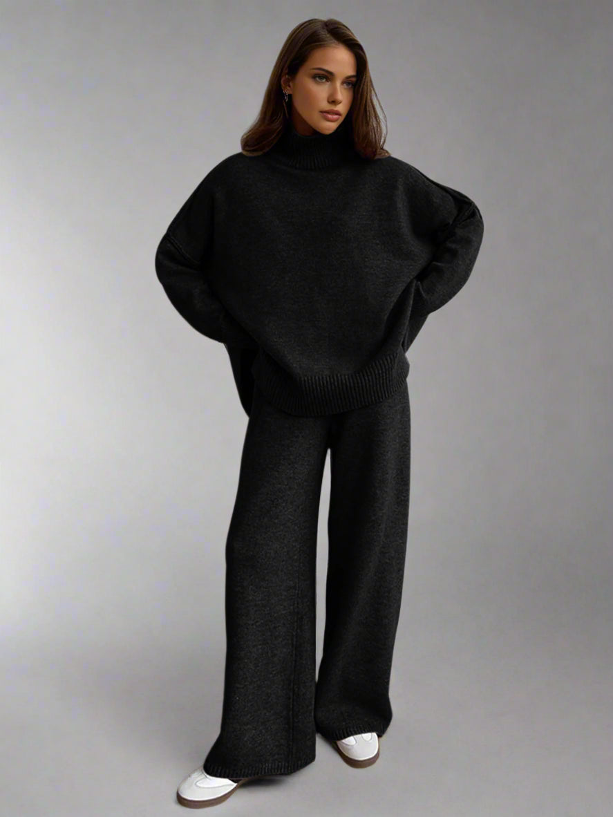 Women’s Turtleneck Sweater and Pants Set