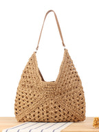 Women’s Geometric Crochet Hobo Bag