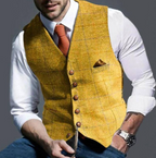 Men’s Shawl Collar Button-Front Waistcoat