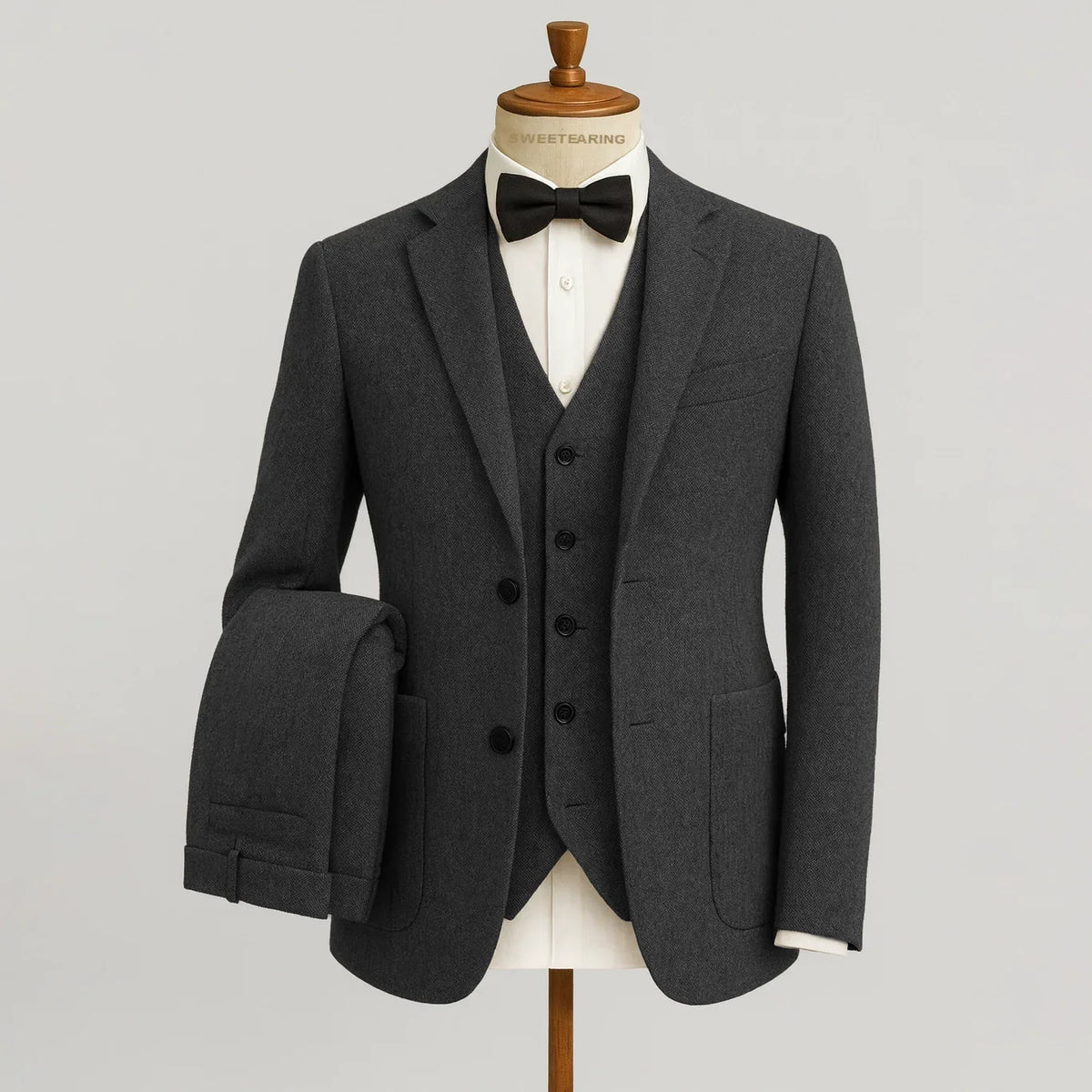 Men's Three-Piece Blazer Vest Trouser Suit