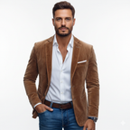 Men’s Tailored Blazer with Notched Lapels