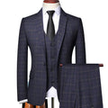 Men’s Three Piece Checked Suit