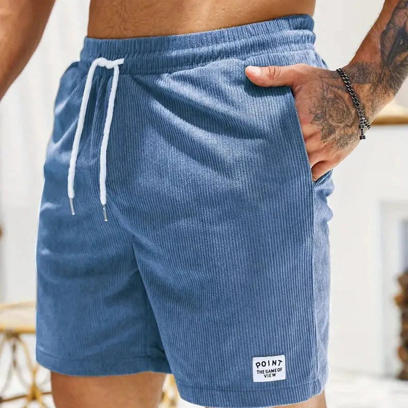 Men's Corduroy Drawstring Shorts