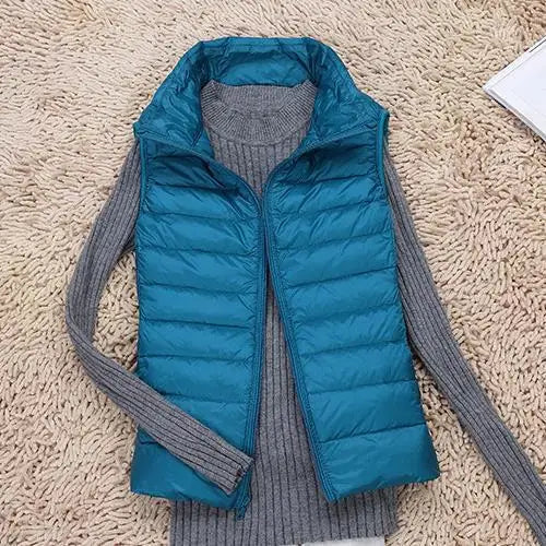 Women’s Quilted Zip-Up Puffer Vest