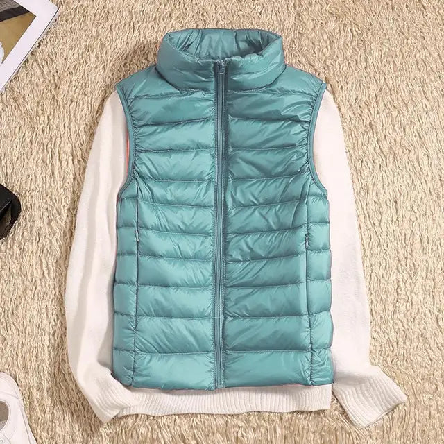 Women’s Quilted Zip-Up Puffer Vest