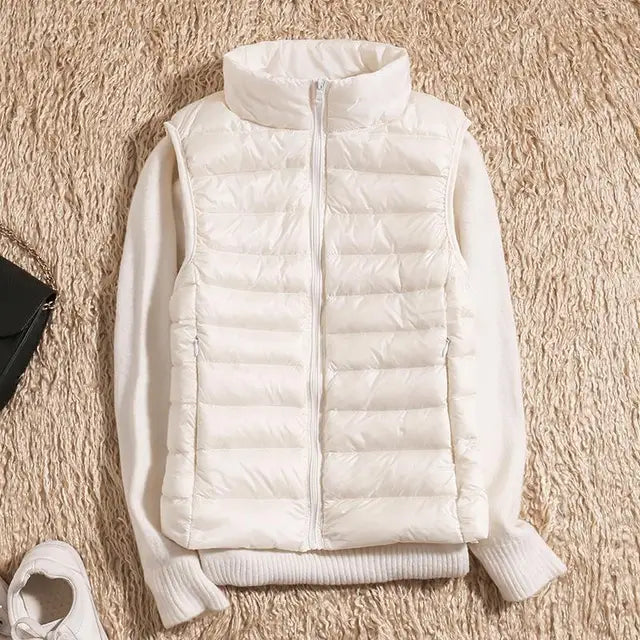 Women’s Quilted Zip-Up Puffer Vest