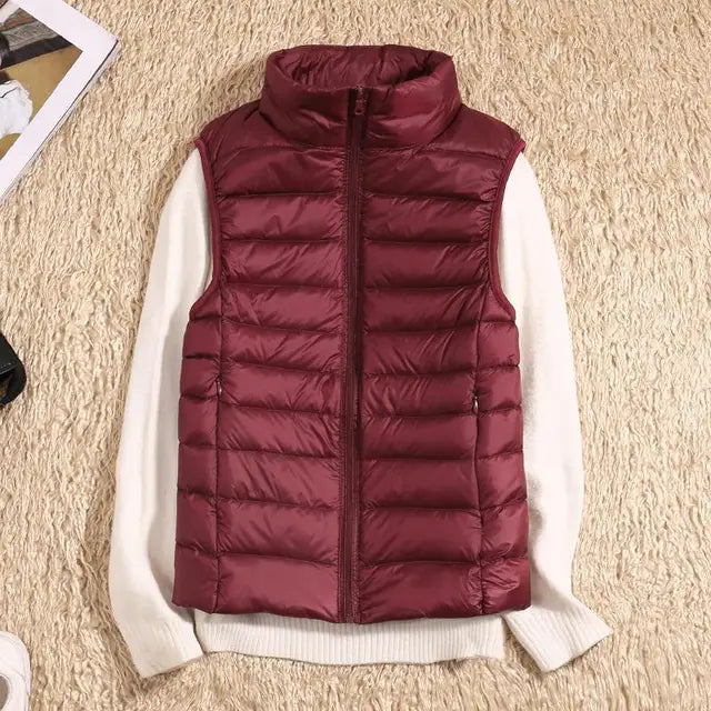 Women’s Quilted Zip-Up Puffer Vest
