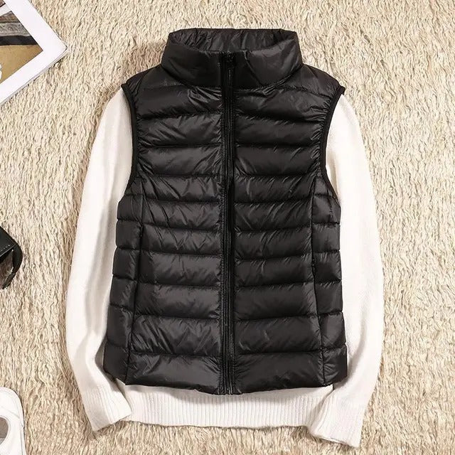 Women’s Quilted Zip-Up Puffer Vest