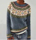 Women's Fair Isle Crew-Neck Knit Sweater
