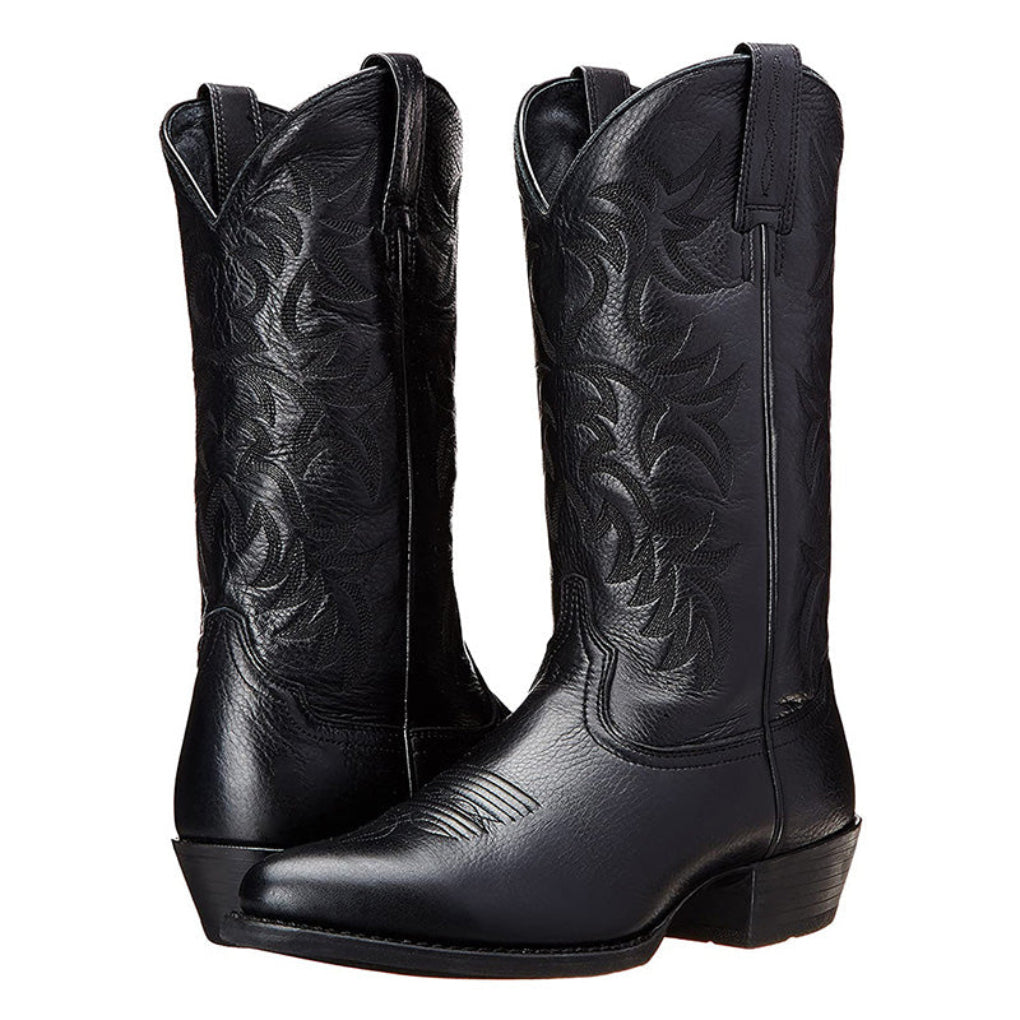 Women's Western Cowboy Boots with Embroidered Detail