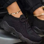 Women’s Knit Lace-Up Walking Sneakers