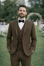 Men's Three-Piece Blazer Vest Trouser Suit