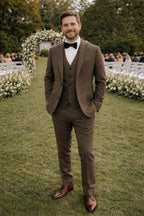Men's Three-Piece Blazer Vest Trouser Suit