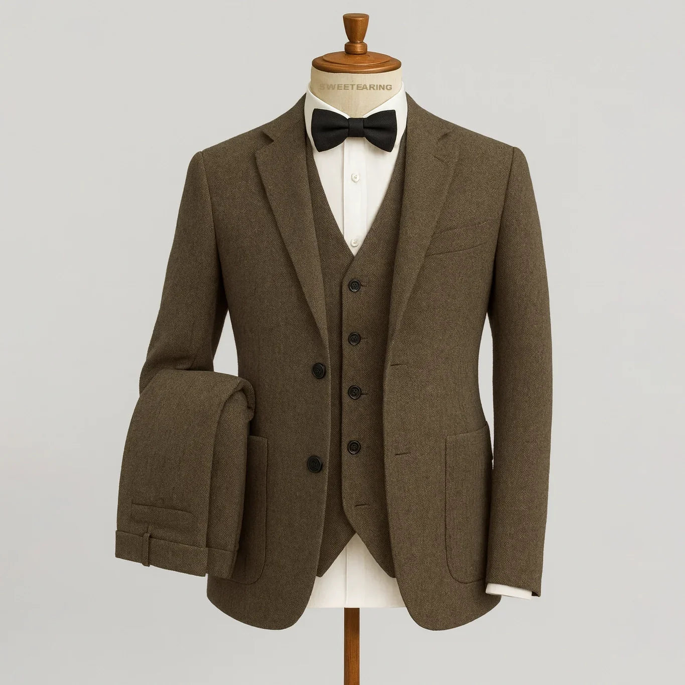 Men's Three-Piece Blazer Vest Trouser Suit