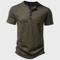Men's Short Sleeve Henley T-Shirt