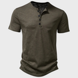 Men's Short Sleeve Henley T-Shirt