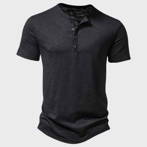 Men's Short Sleeve Henley T-Shirt
